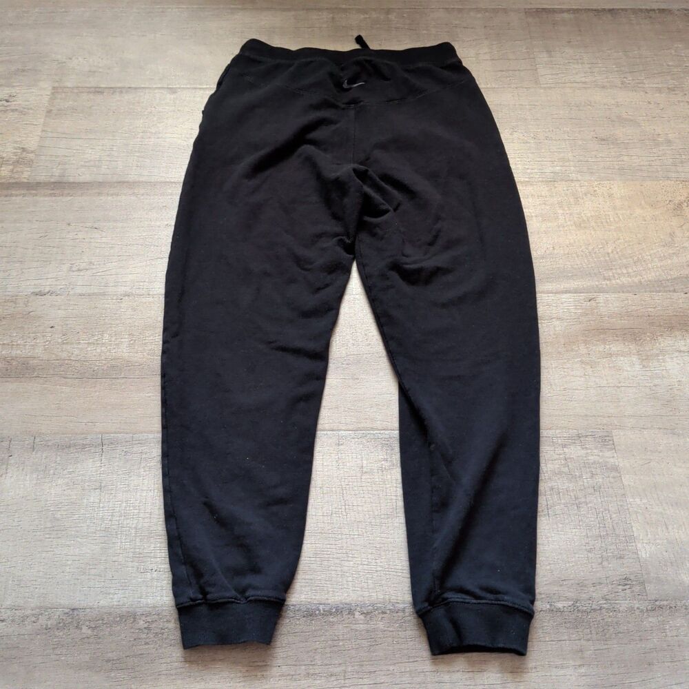 ​Nike Yoga Luxe Joggers Black Tapered Pants Women's Small Swoosh Back Logo